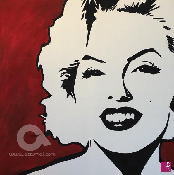 quadri in vendita online - Ritratto dipinto a mano quadro moderno Marilyn Monroe