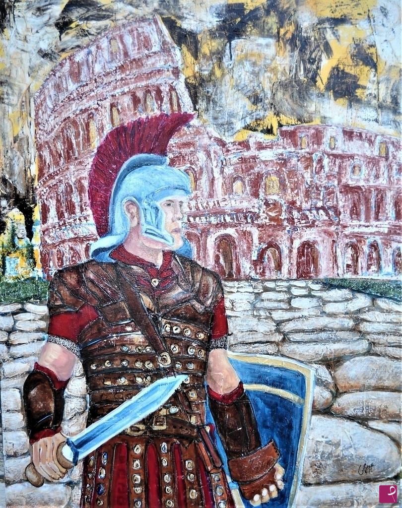 quadri in vendita online - Roma Capitale  70x90x4 cm