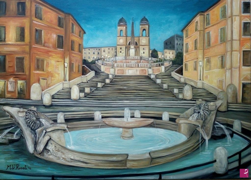 quadri in vendita online - Roma, Piazza di Spagna