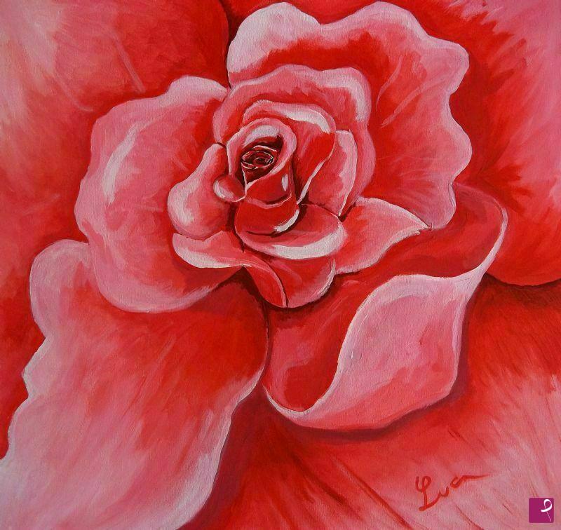 quadri in vendita online - Rosa Fiorita