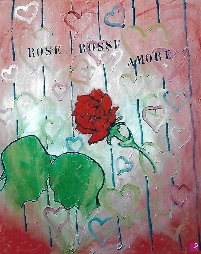quadri in vendita online - Rosa rossa (amore)