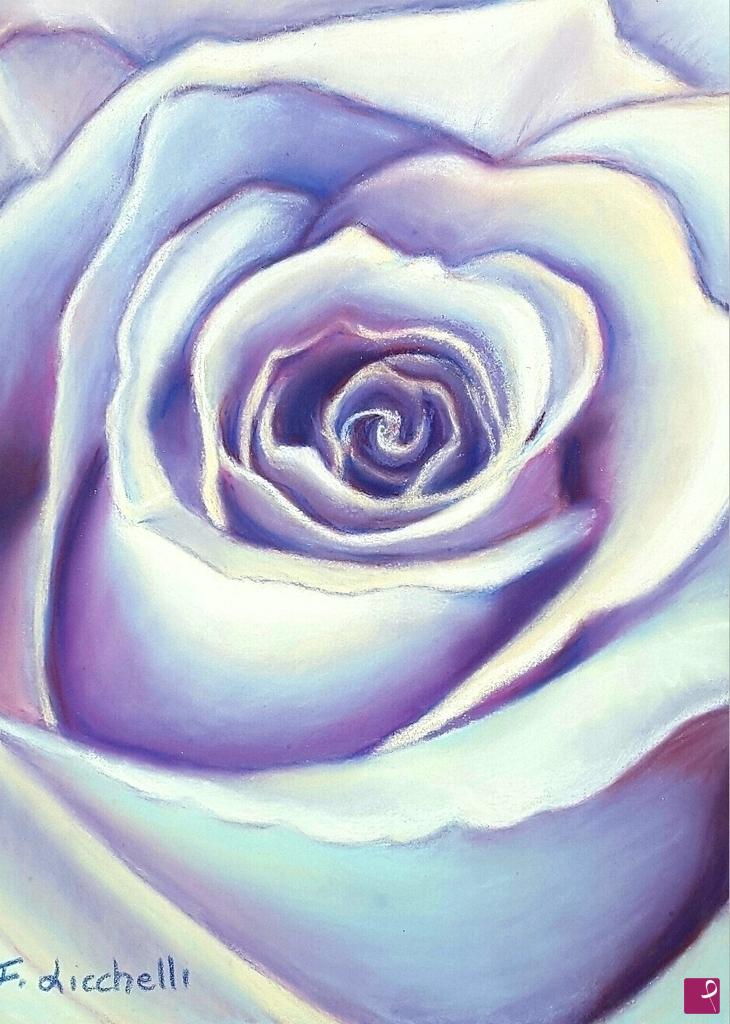 quadri in vendita online - Rosa viola