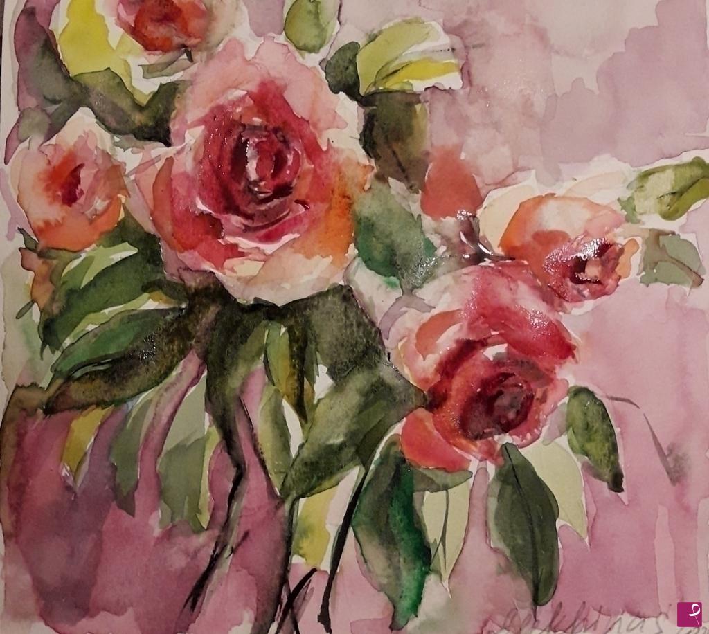 quadri in vendita online - Rose 