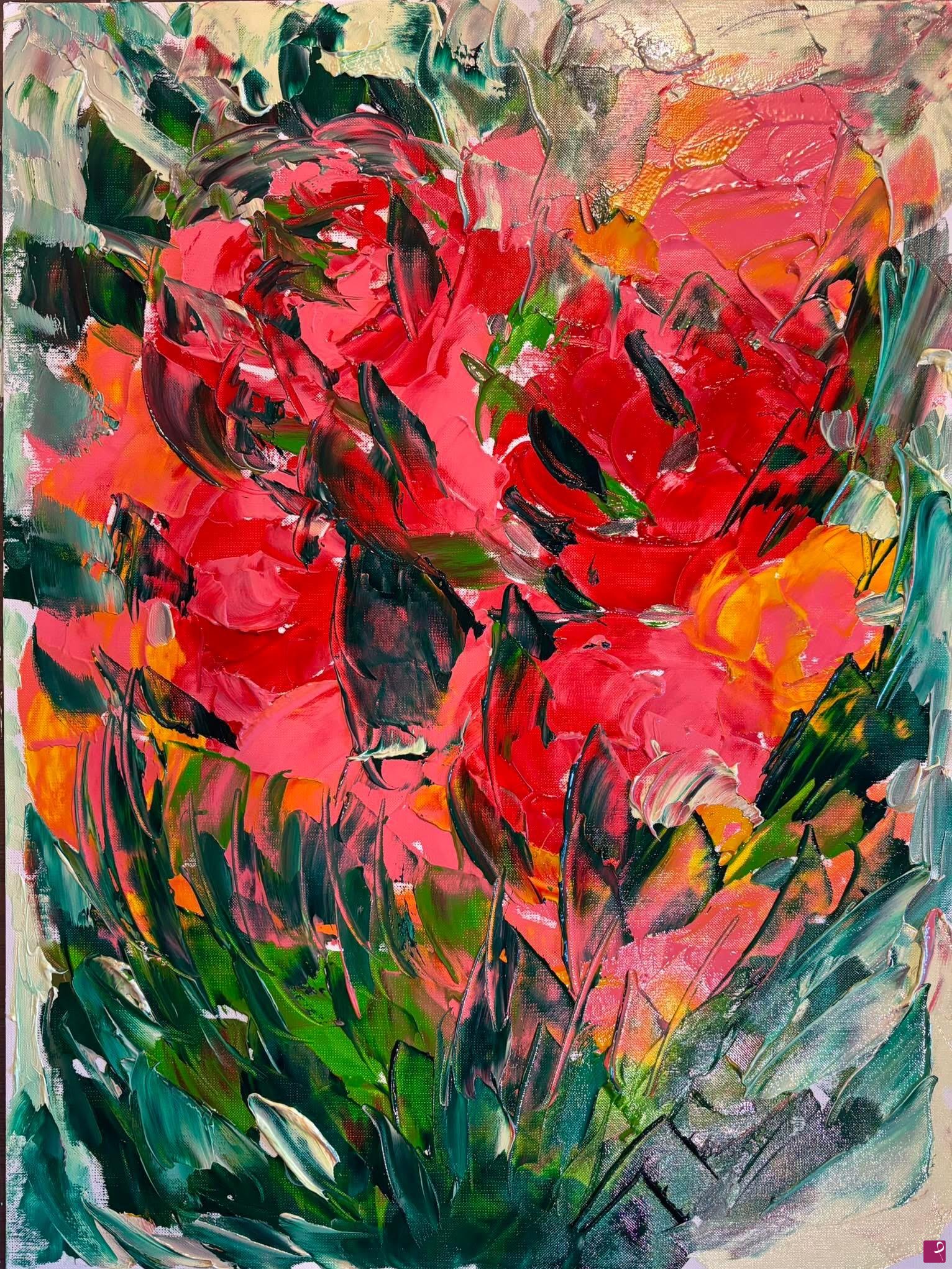 quadri in vendita online - Rose e primavera 