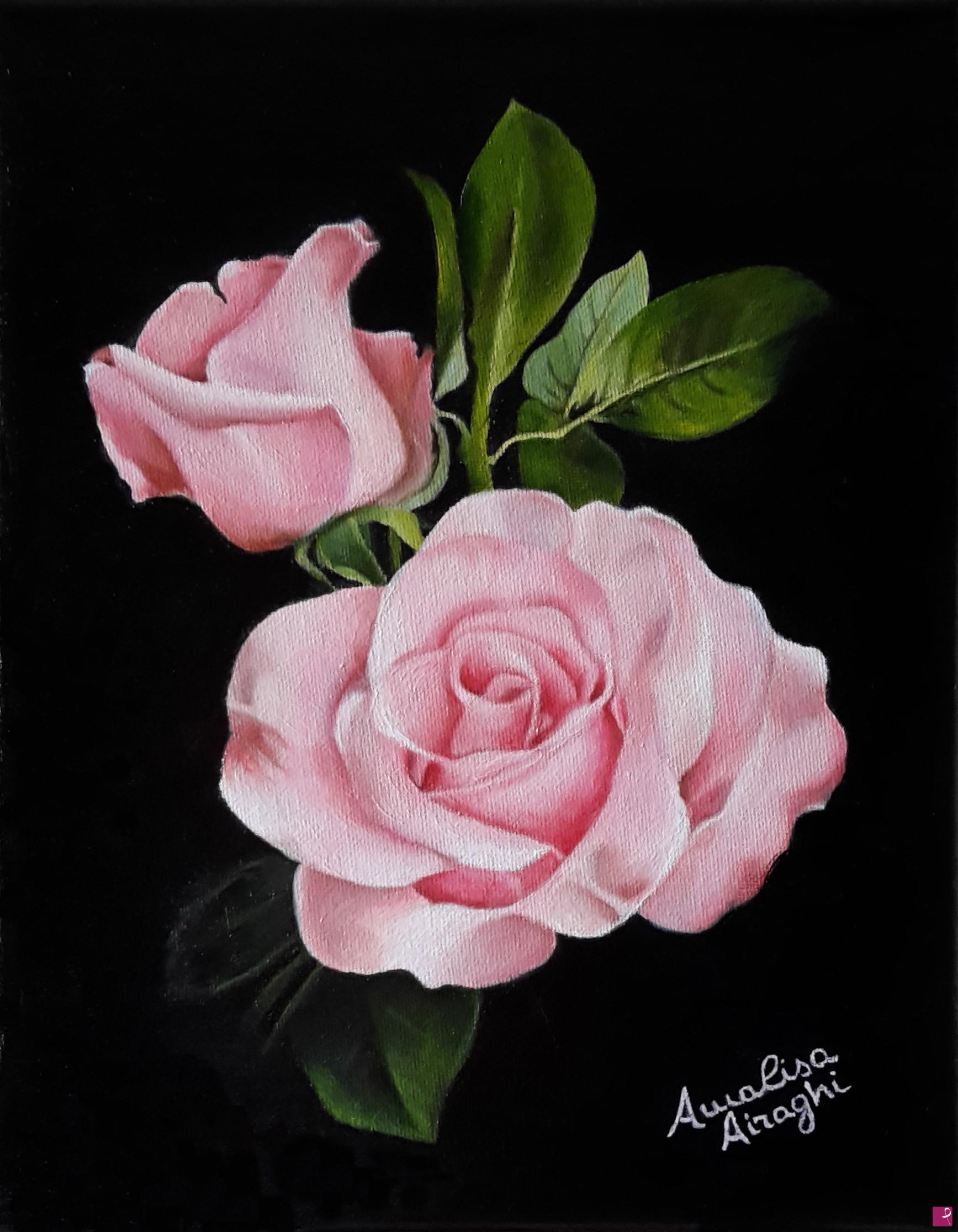 quadri in vendita online - Rose rosa