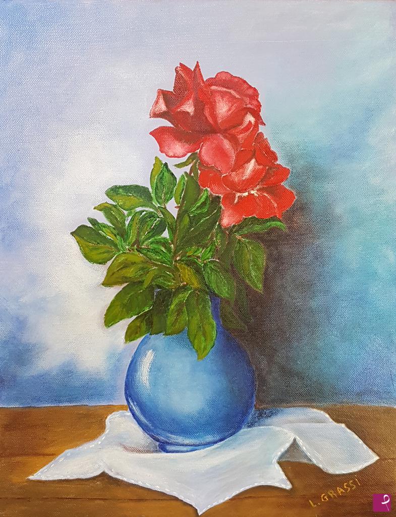quadri in vendita online - Rose rosse