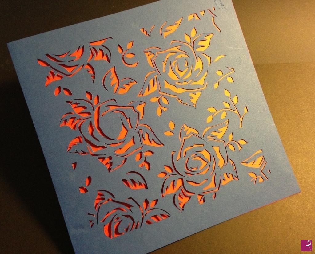 quadri in vendita online - Roses in Blue