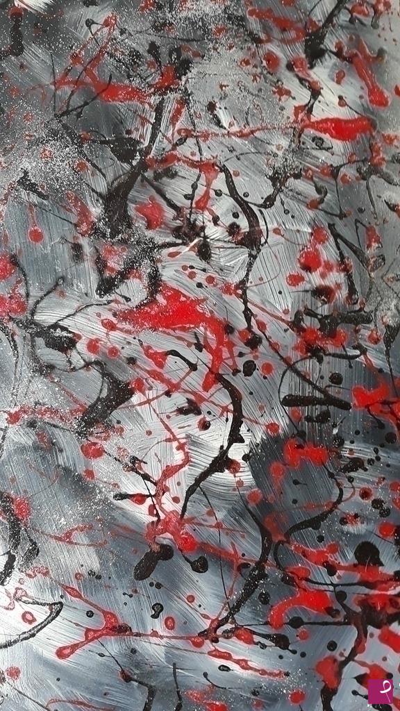 quadri in vendita online - Rosso e nero