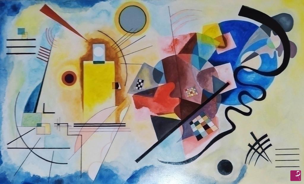 quadri in vendita online - Rosso giallo blu