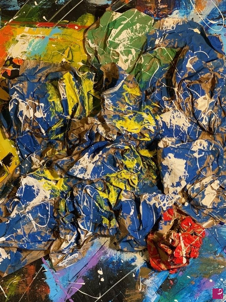 quadri in vendita online - Sacchetti usati dall'Artista