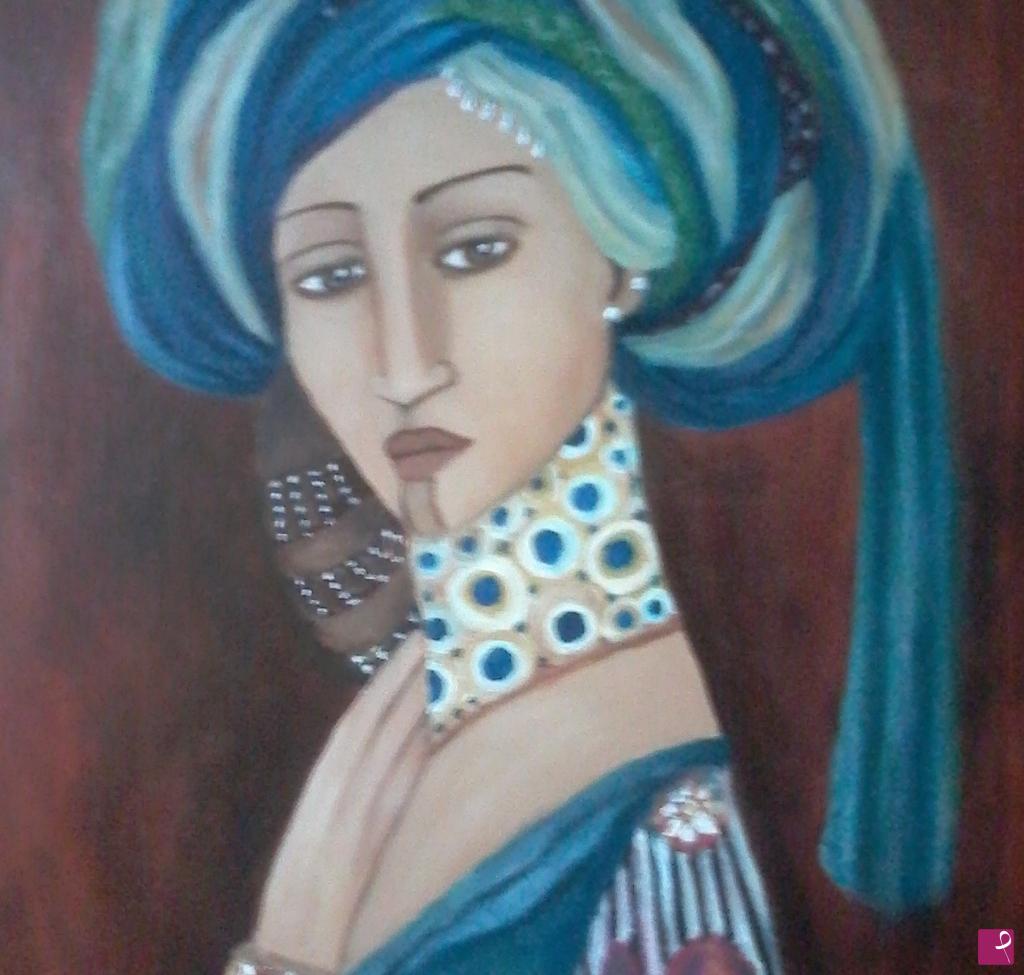 quadri in vendita online - Sahara in blu