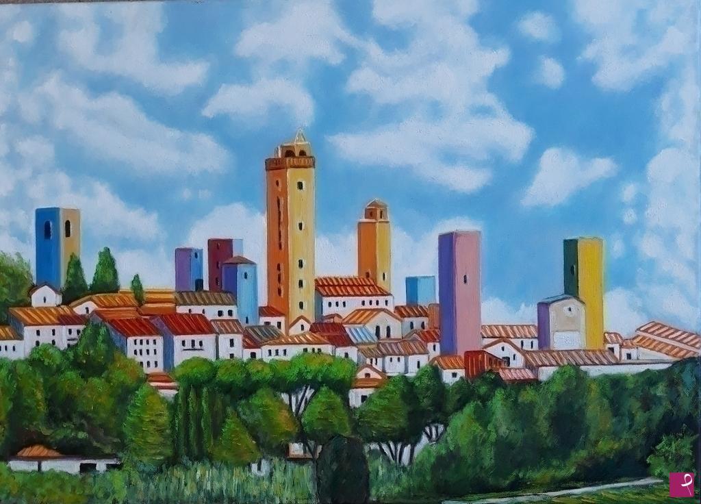 quadri in vendita online - SAN GIMIGNANO - SIENA  (2021)