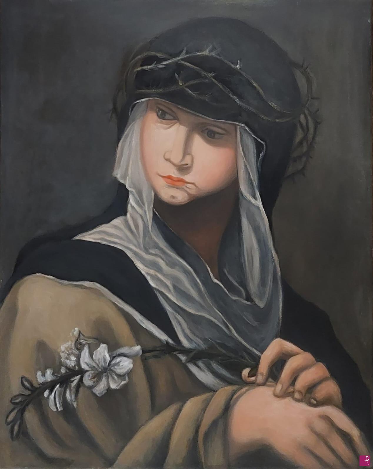 quadri in vendita online - Santa Caterina Benincasa da Siena (Spinelli)