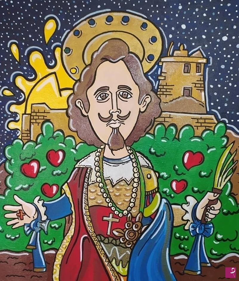 quadri in vendita online - Sant'Efisio Portrait Gennaio 2020