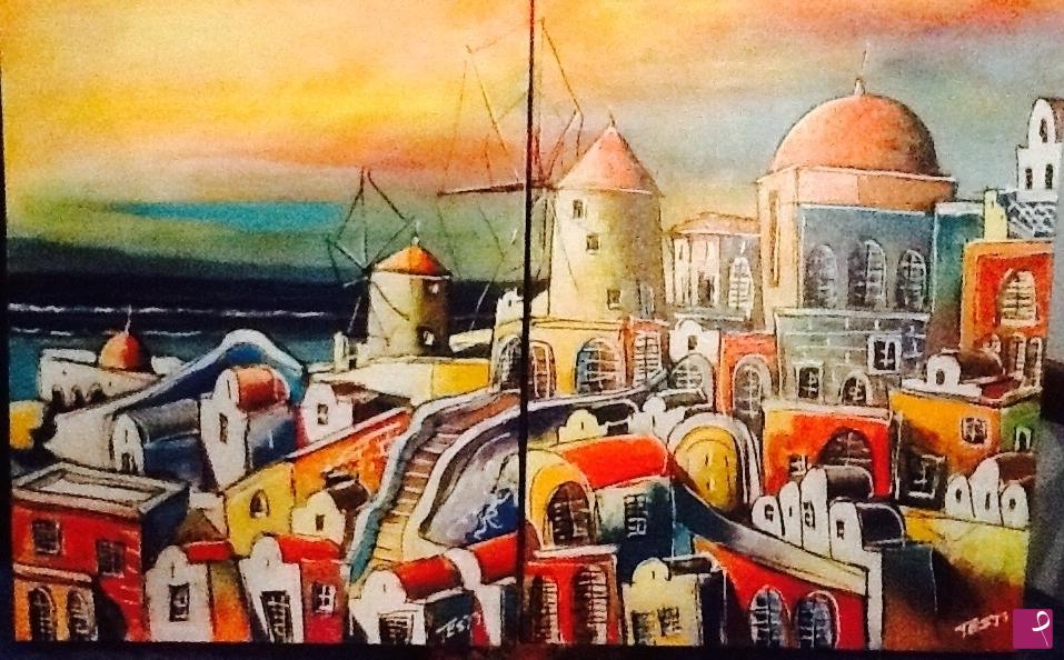 quadri in vendita online - Santorini