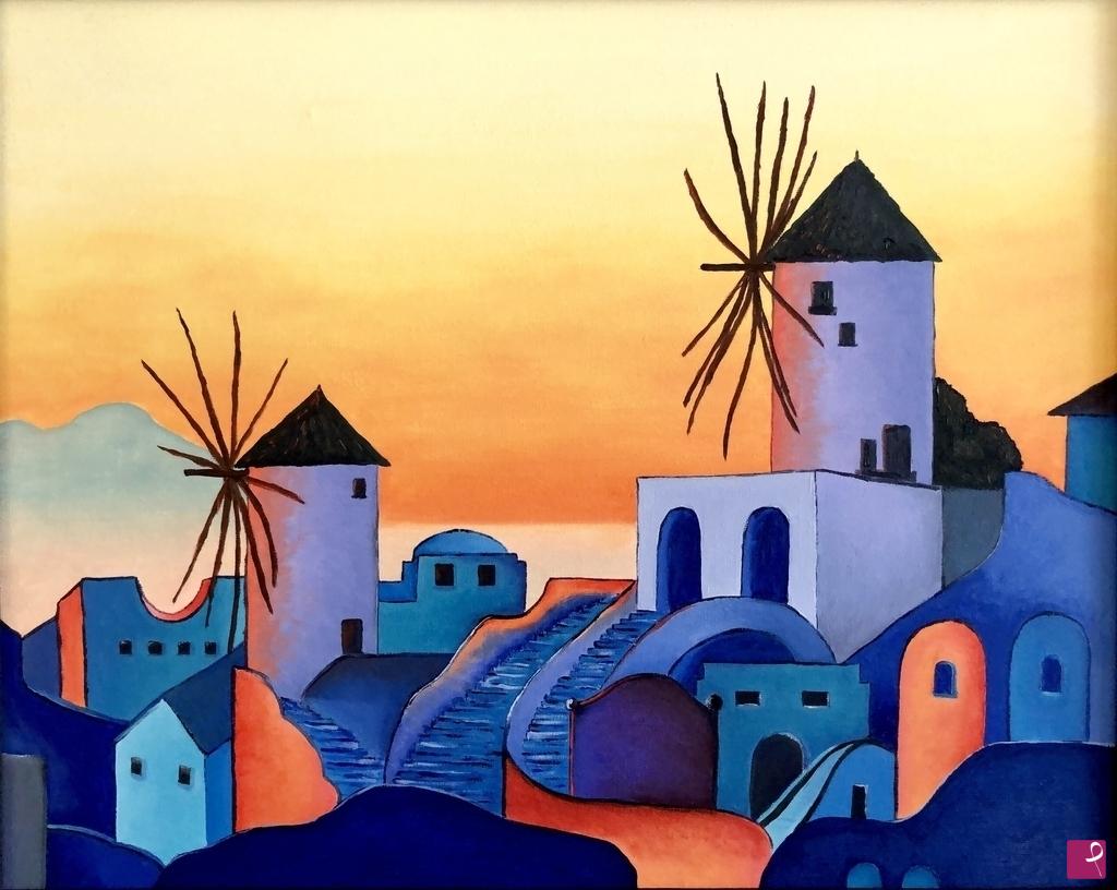 quadri in vendita online - Santorini