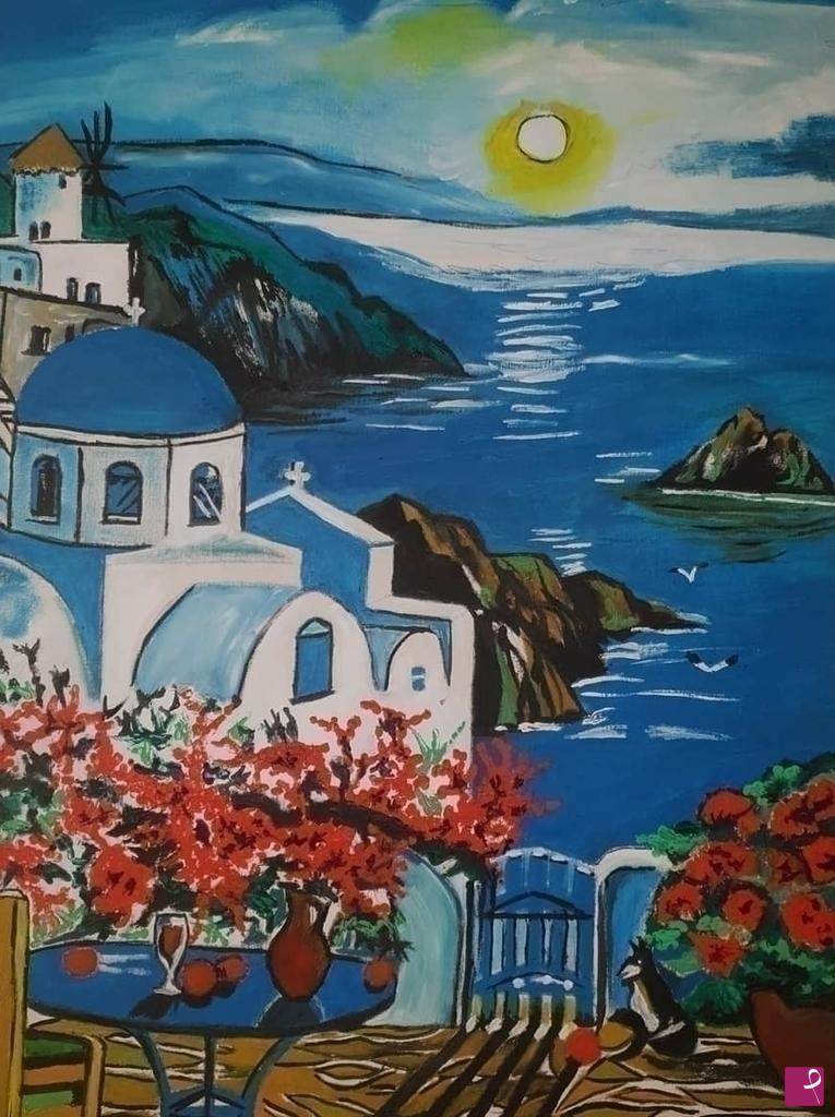 quadri in vendita online - Santorini