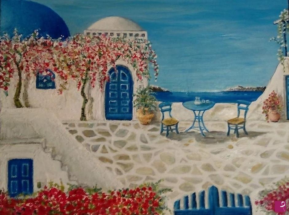 quadri in vendita online - Santorini