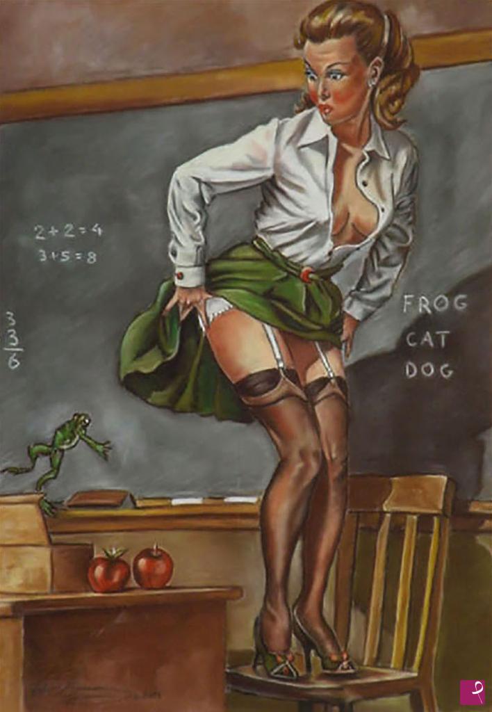 quadri in vendita online - Scherzo alla Maestra