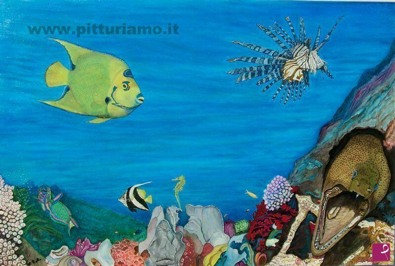 quadri in vendita online - scogliera corallina 1