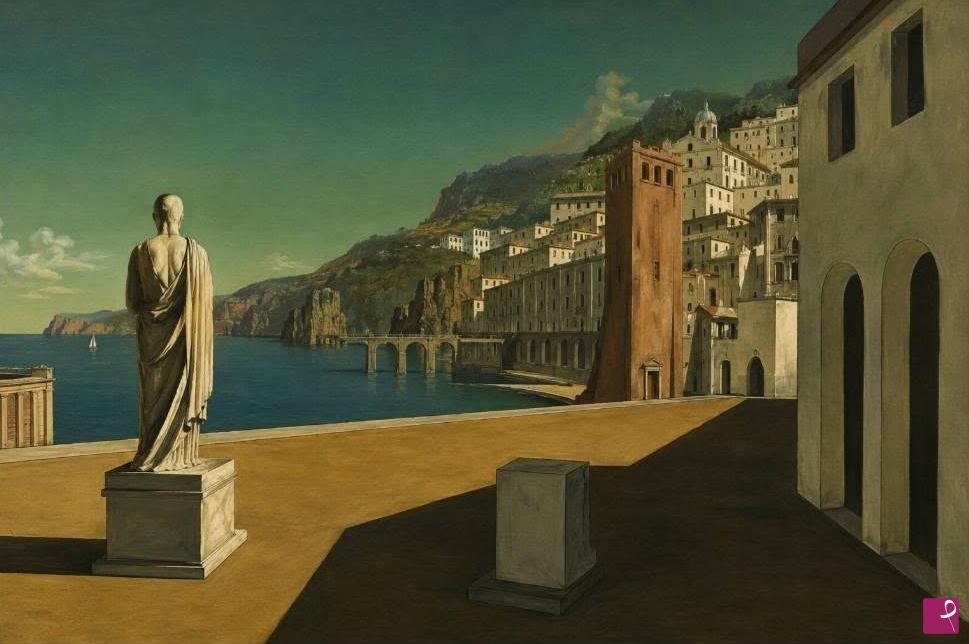 quadri in vendita online - Scorcio costiera Amalfitana
