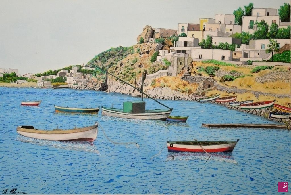 quadri in vendita online - SCORCIO DI PANAREA (ISOLE EOLIE)