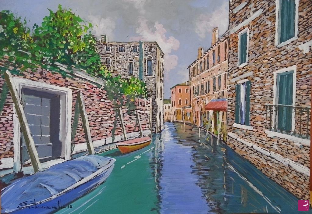 quadri in vendita online - Scorcio di Venezia