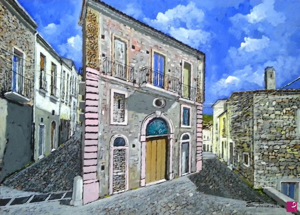 quadri in vendita online - Scorcio Orsara di Puglia Fg