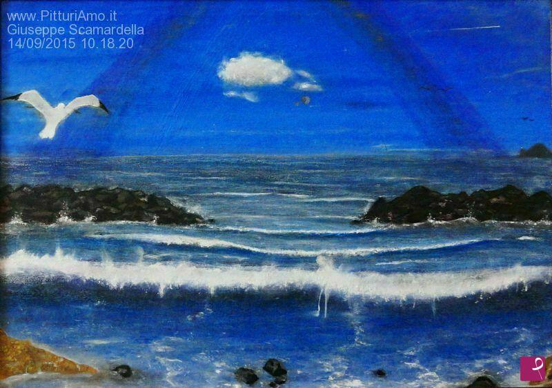 quadri in vendita online - Sea blu