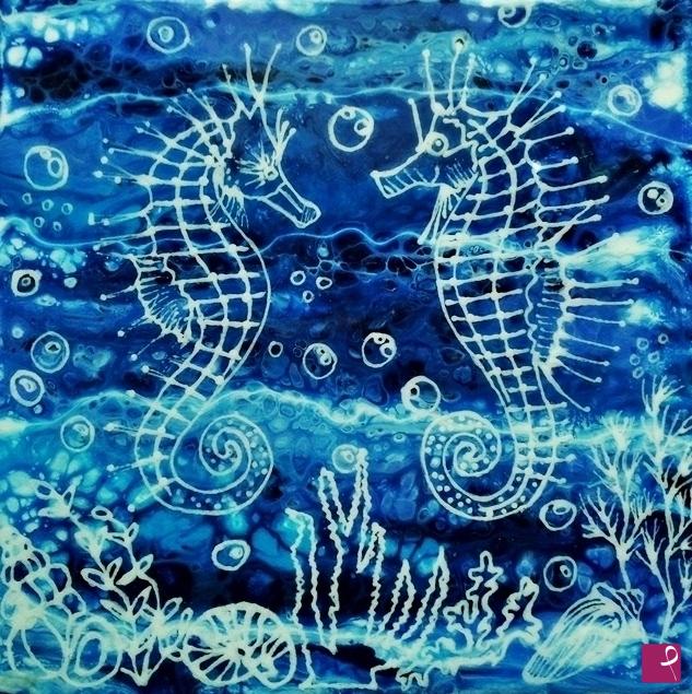 quadri in vendita online - SEAHORSES 