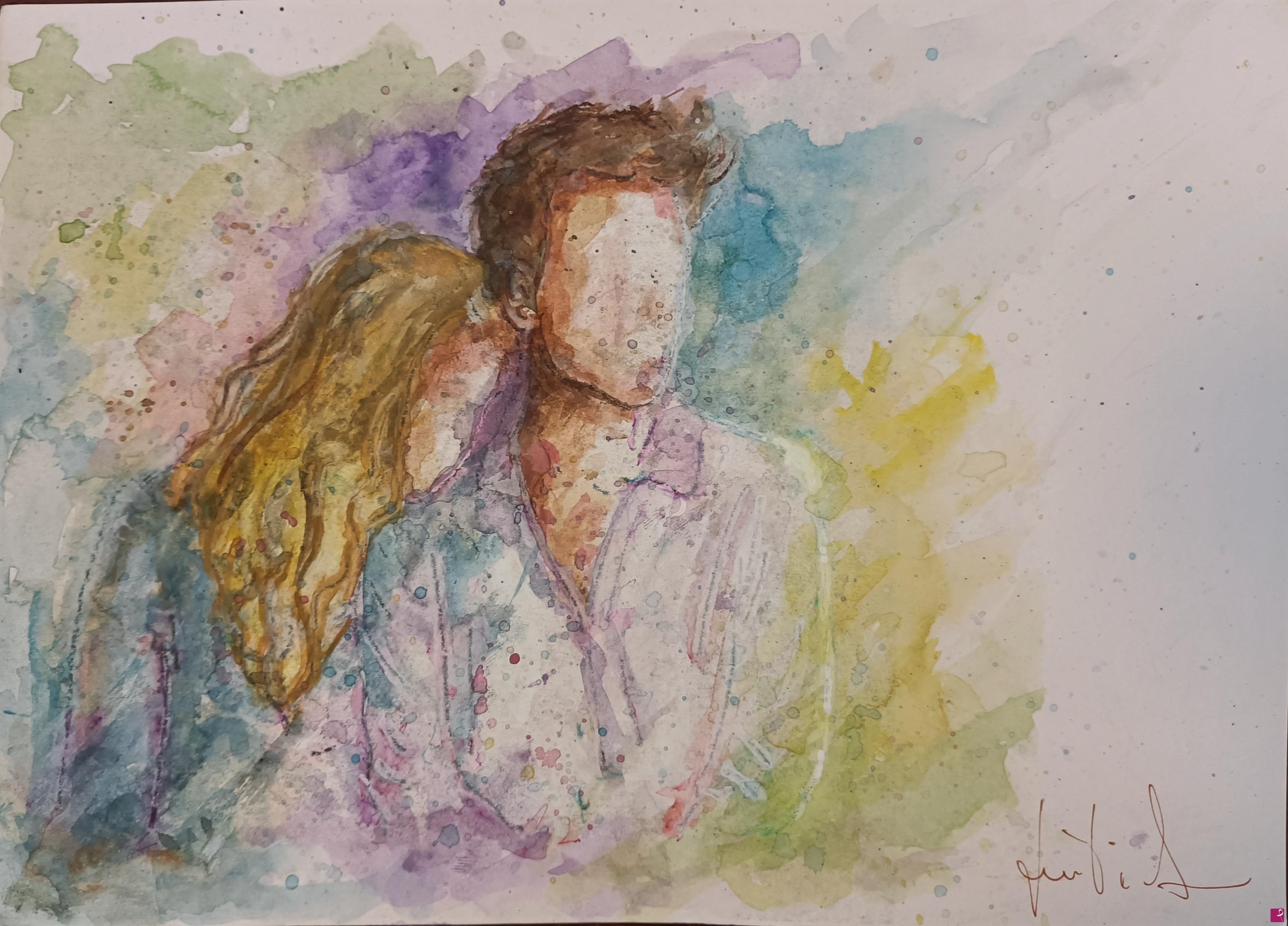 quadri in vendita online - serie acquerelli "me & you"