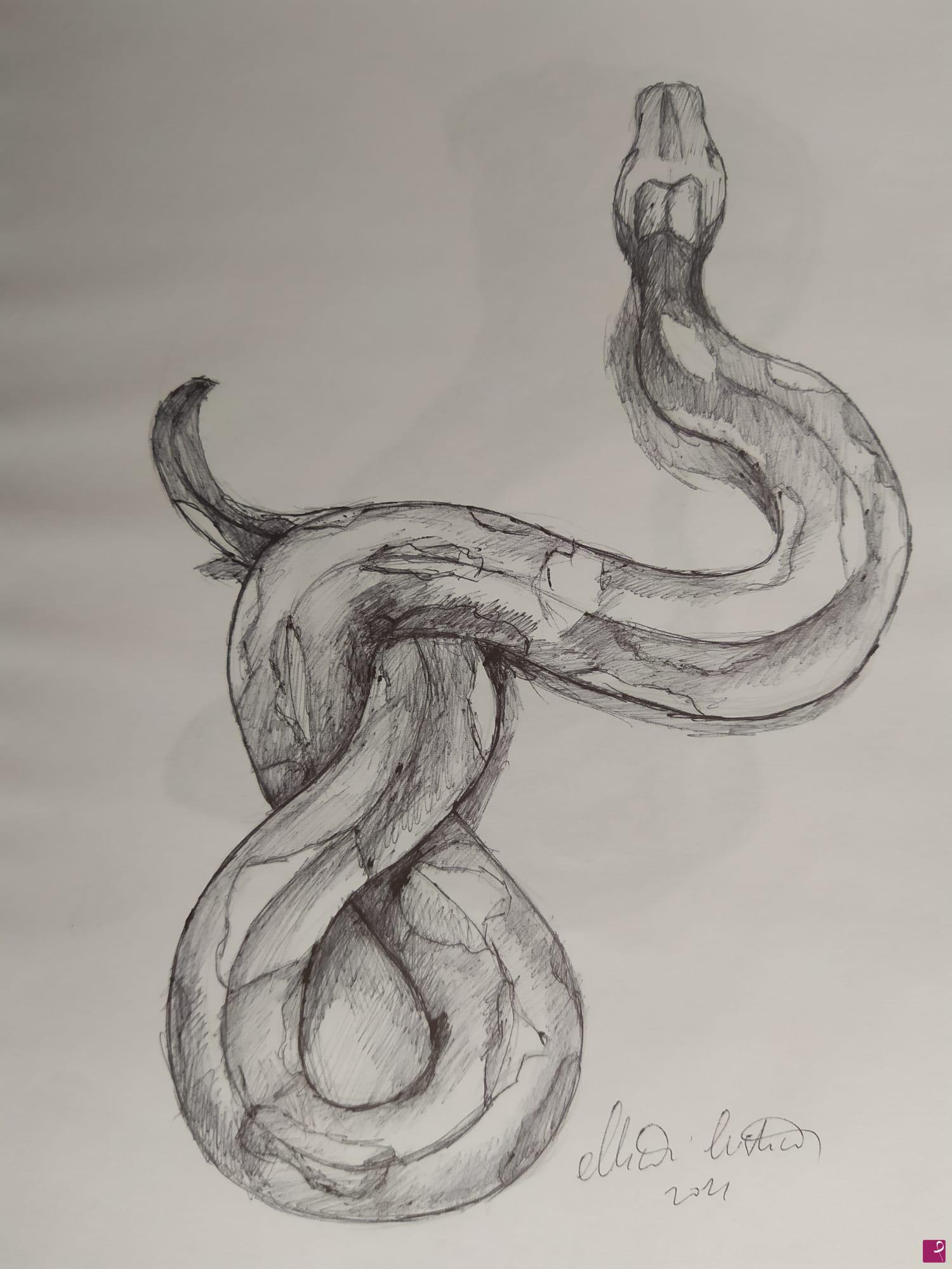 quadri in vendita online - Serpente