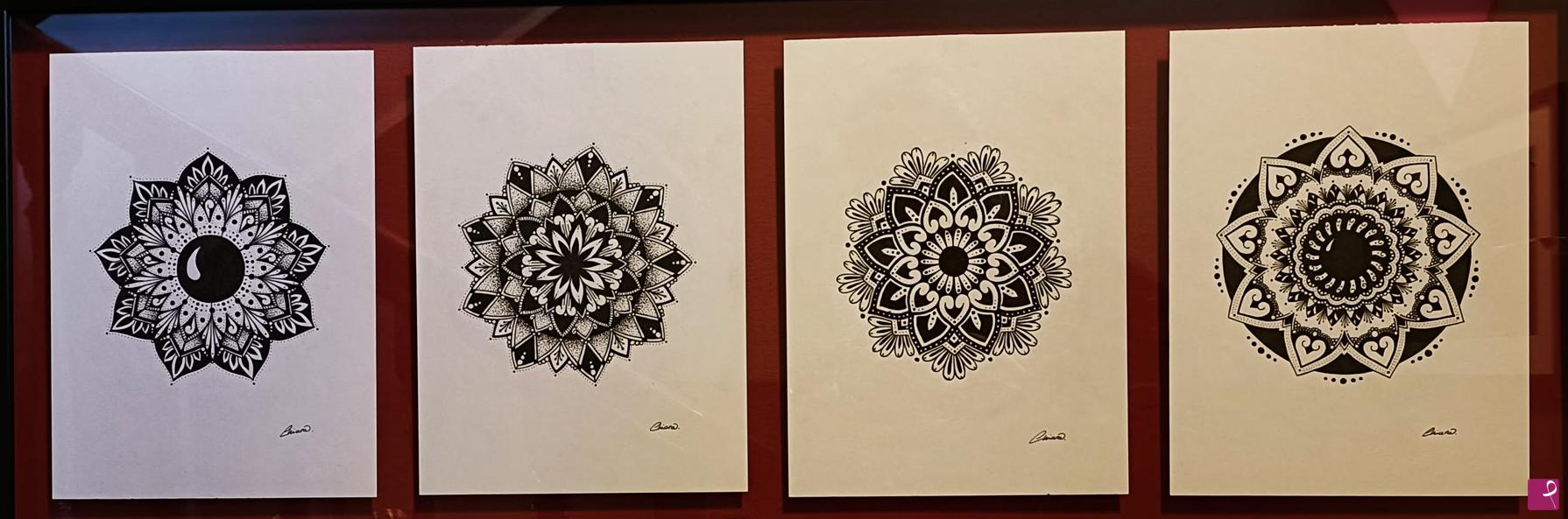 quadri in vendita online - Set 4 Mandala Design 