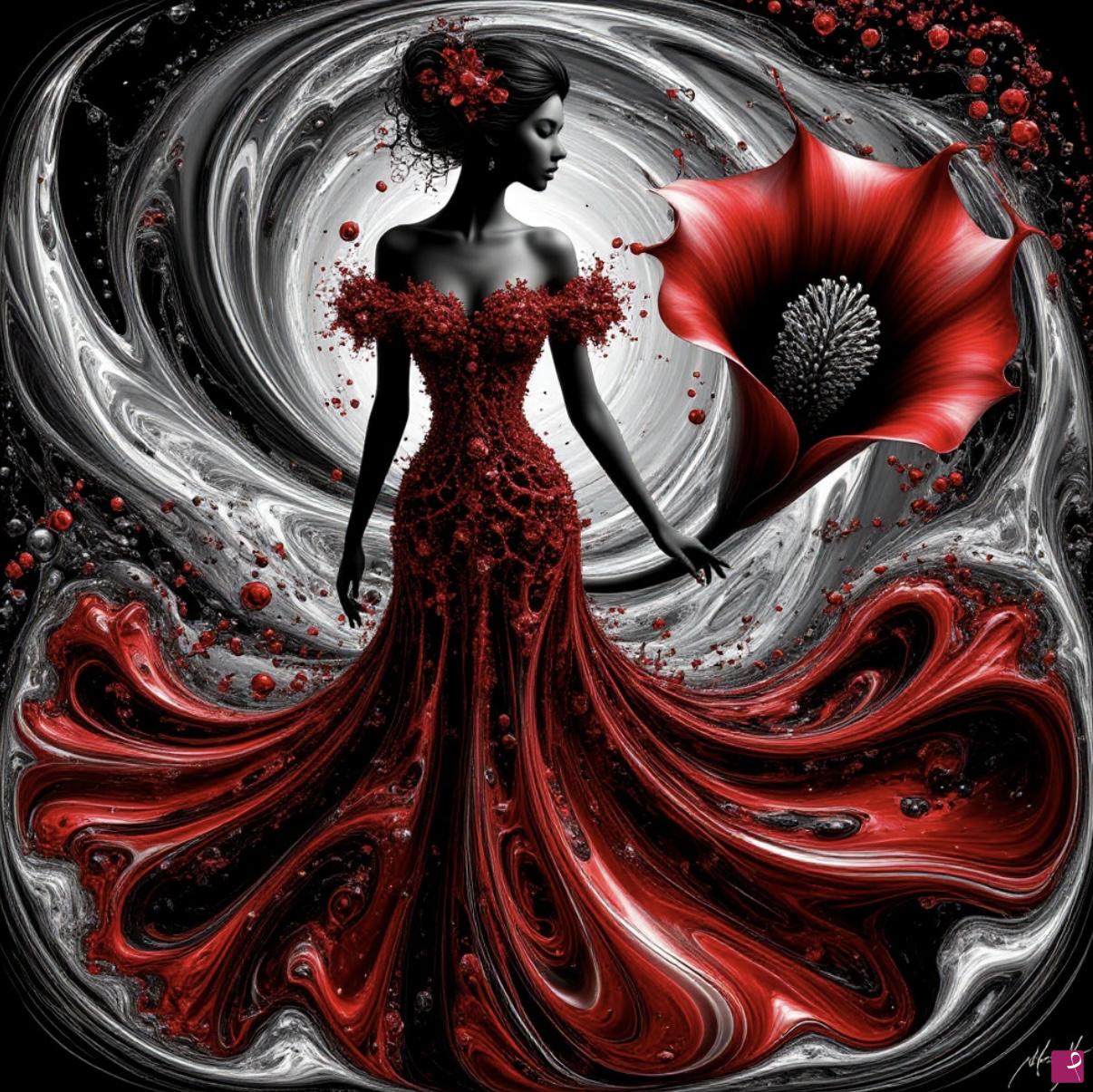 quadri in vendita online - She and he’s flower 