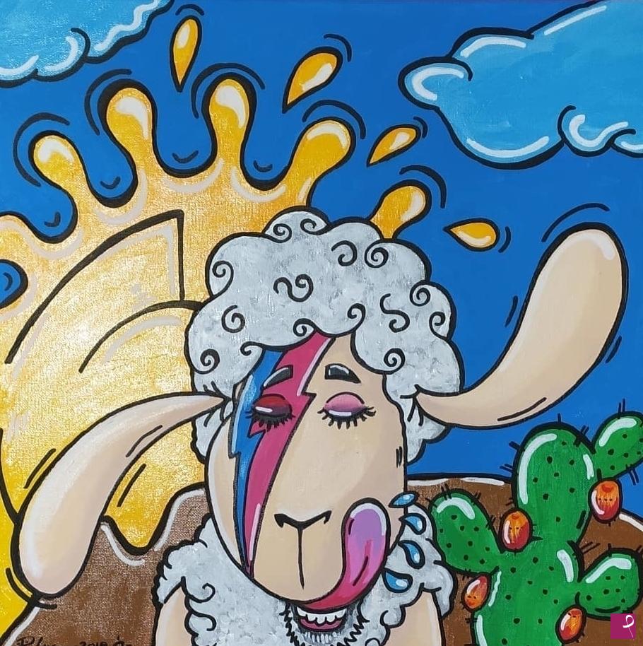 quadri in vendita online - Sheepy Stardust