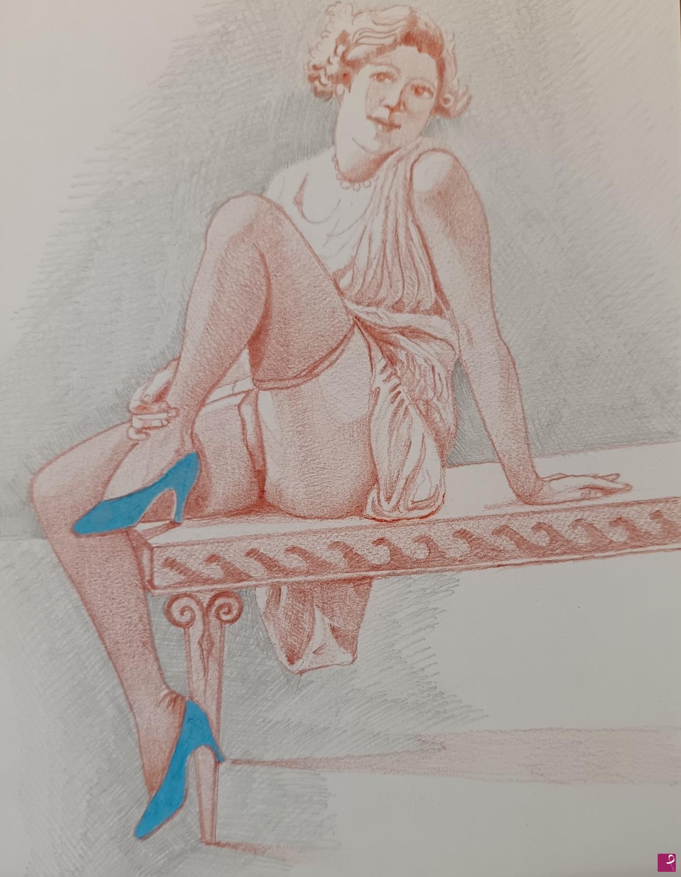 quadri in vendita online - SIGNORA D'EPOCA