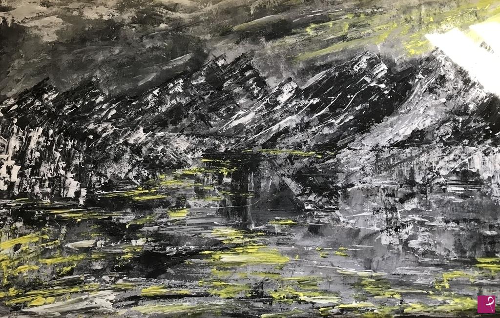 quadri in vendita online - Silence Mountain