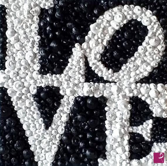 quadri in vendita online - "Silicon Love" - Black and White