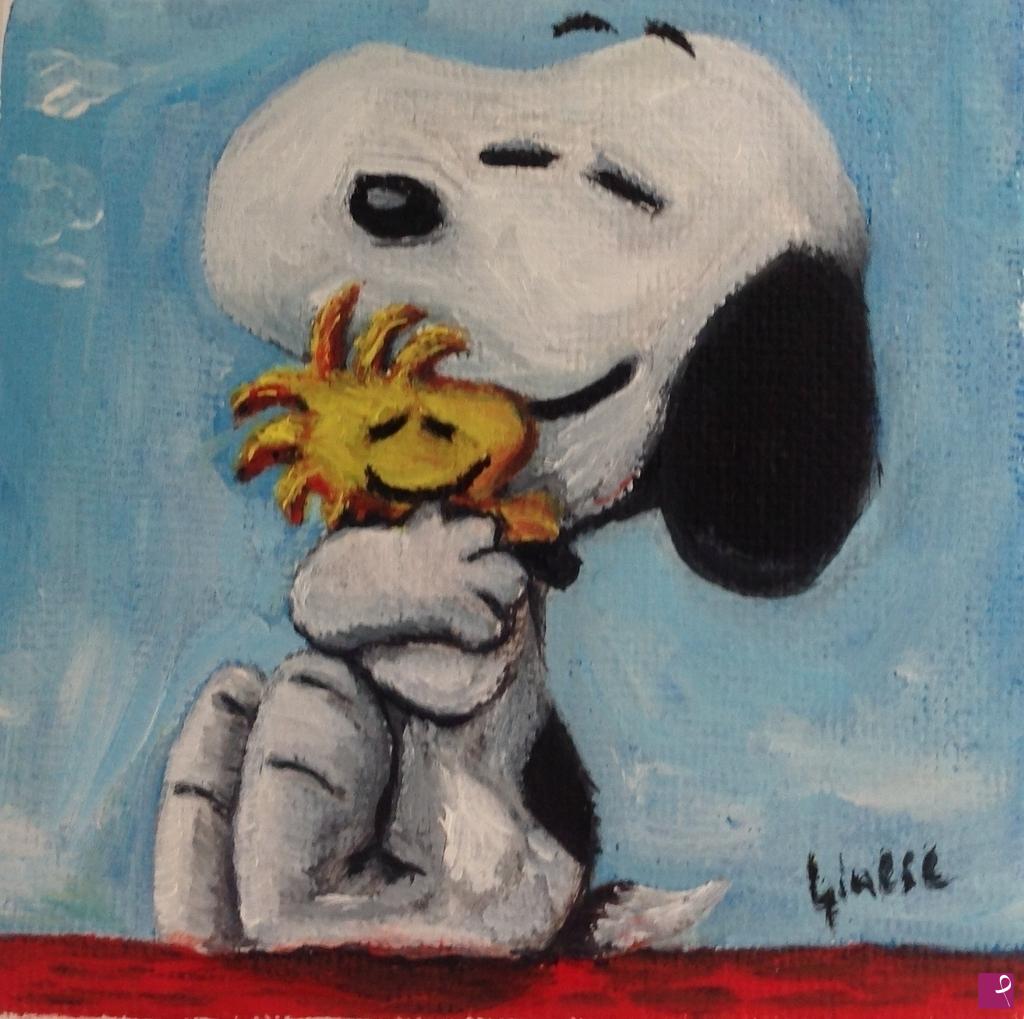 quadri in vendita online - Snoopy and Woodstock