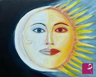 quadri in vendita online - Sole e luna