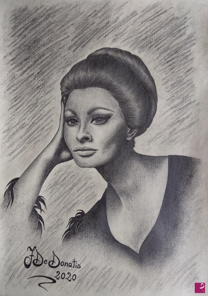 quadri in vendita online - Sophia Loren