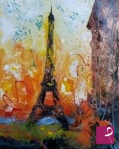 quadri in vendita online - Souvenir de Paris