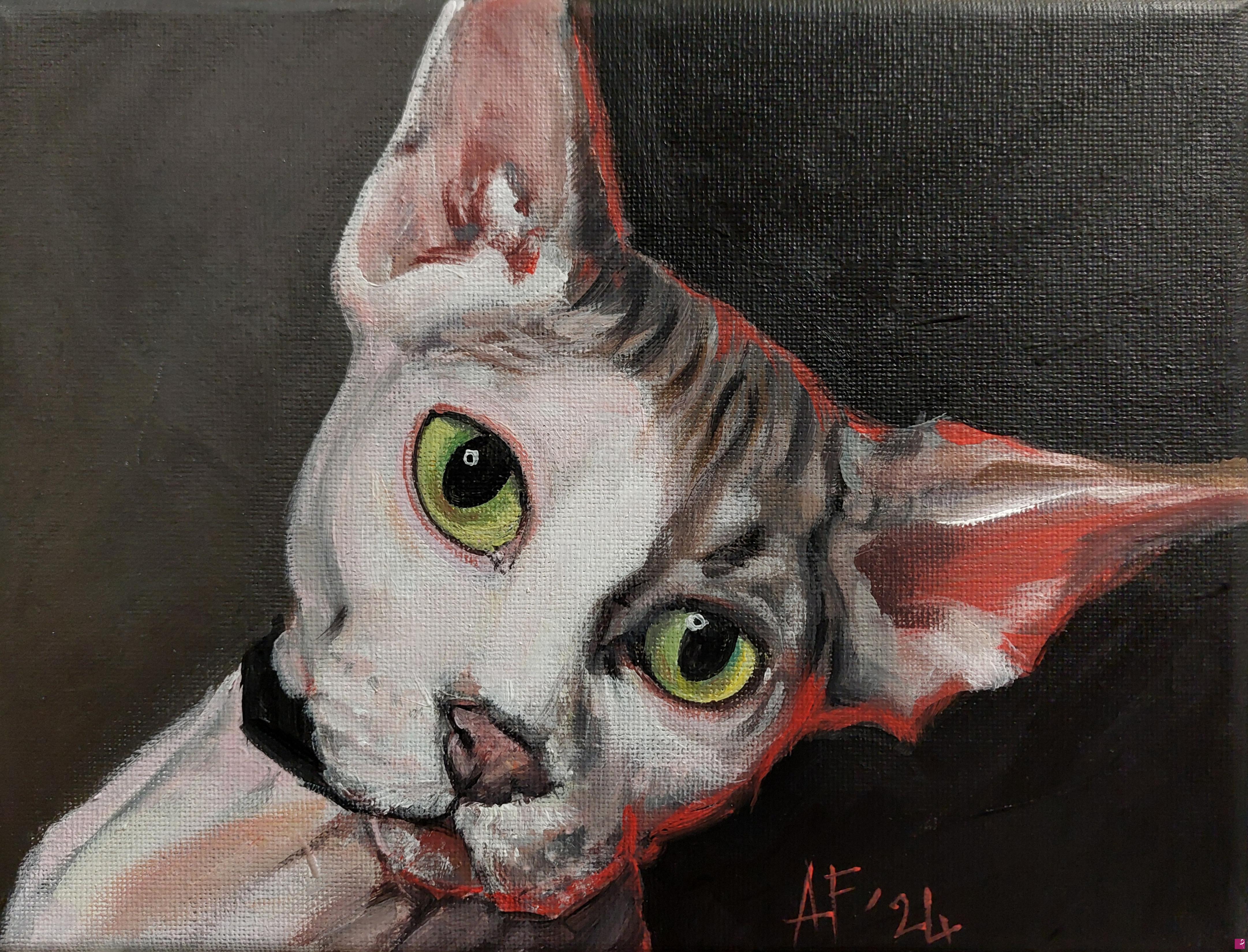 quadri in vendita online - Sphinx cat