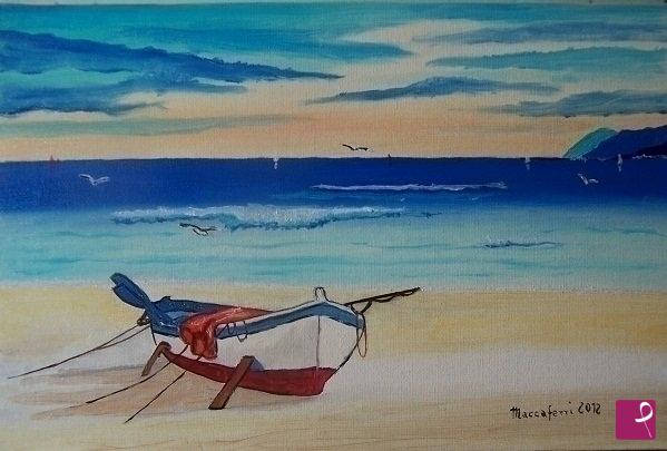 quadri in vendita online - Spiaggia  