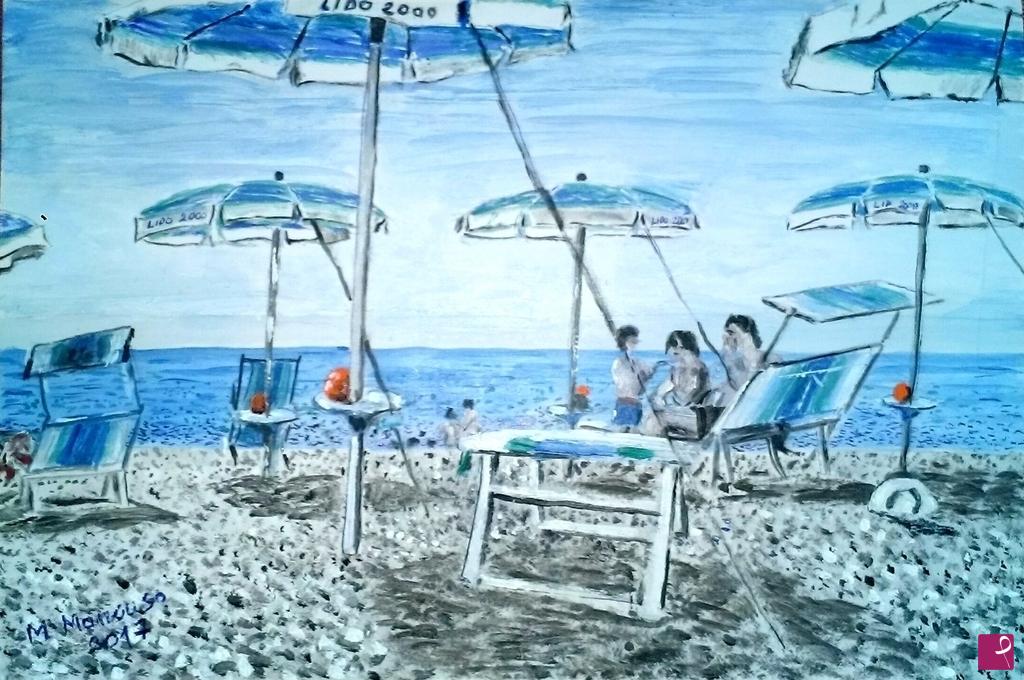 quadri in vendita online - Spiaggia Catanzaro, Lido del 2000