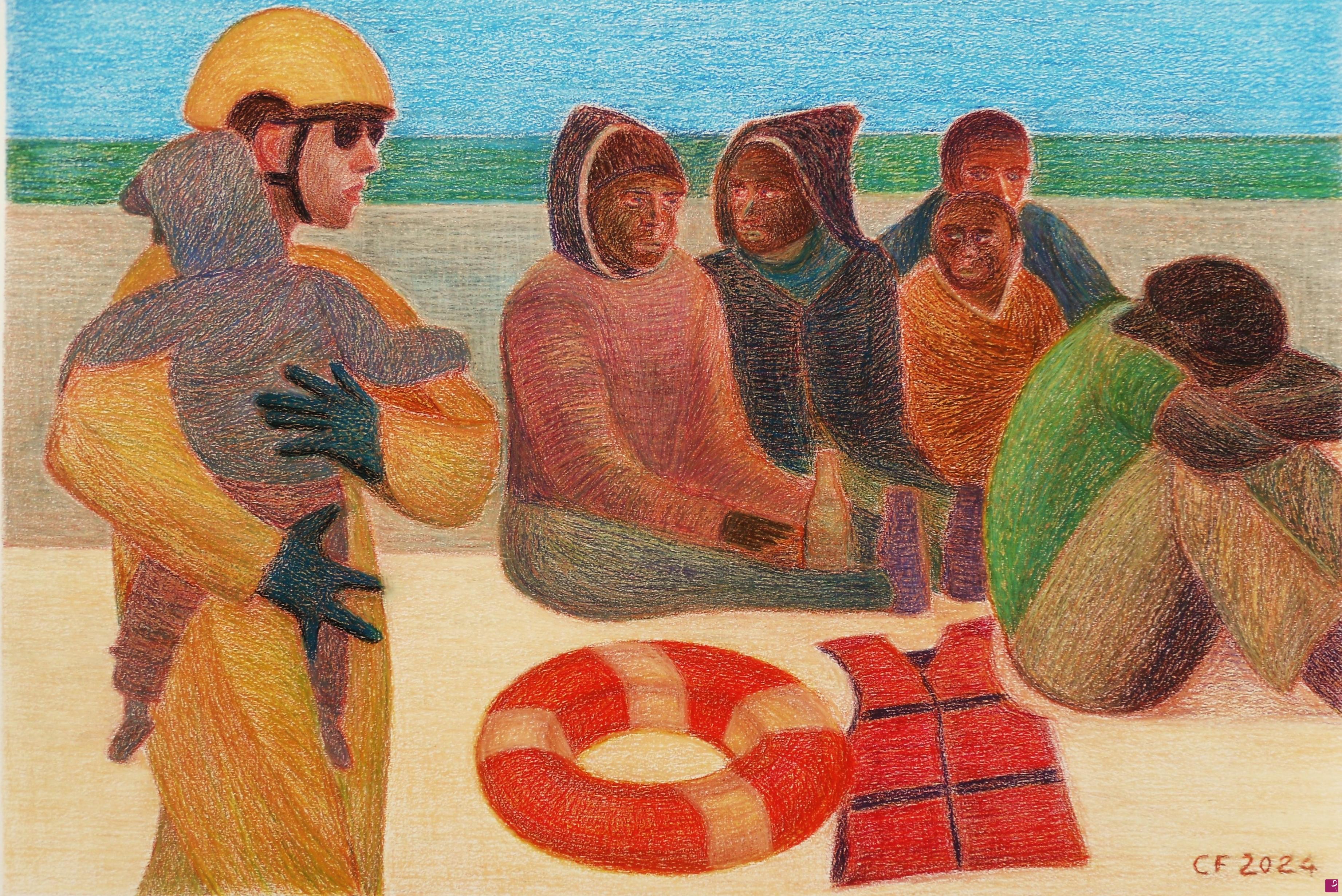 quadri in vendita online - Spiaggia mediterranea