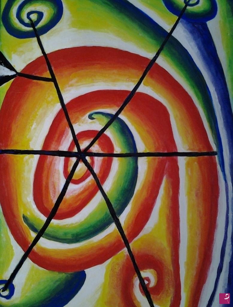 quadri in vendita online - Spirale e righe