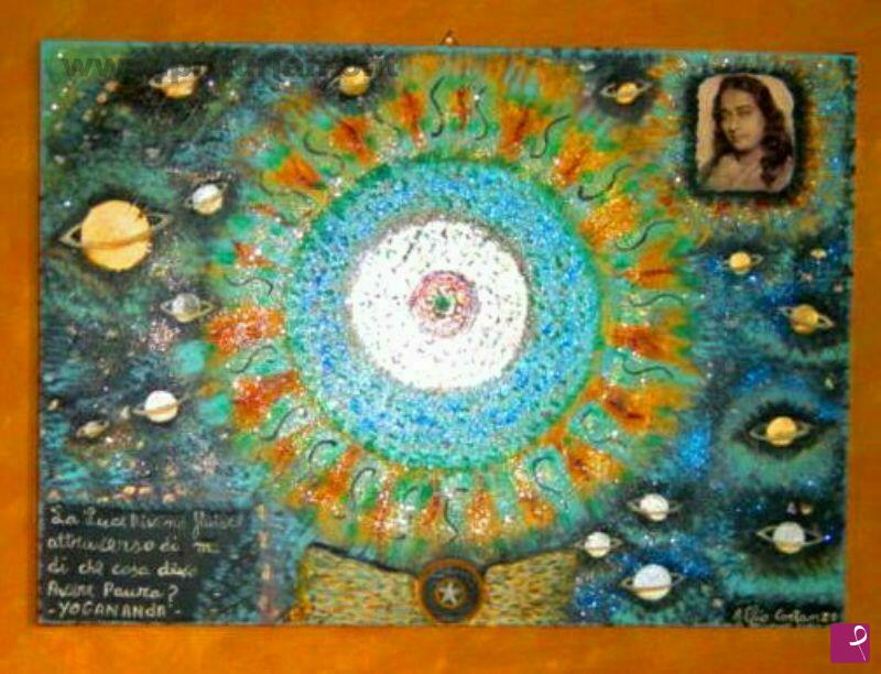 quadri in vendita online - Sri Yogananda Luce Divina 6