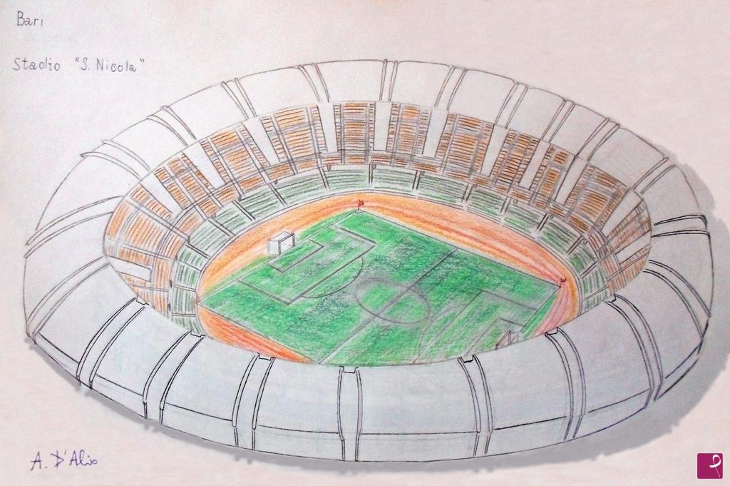 quadri in vendita online - Stadio "S. Nicola" - Bari