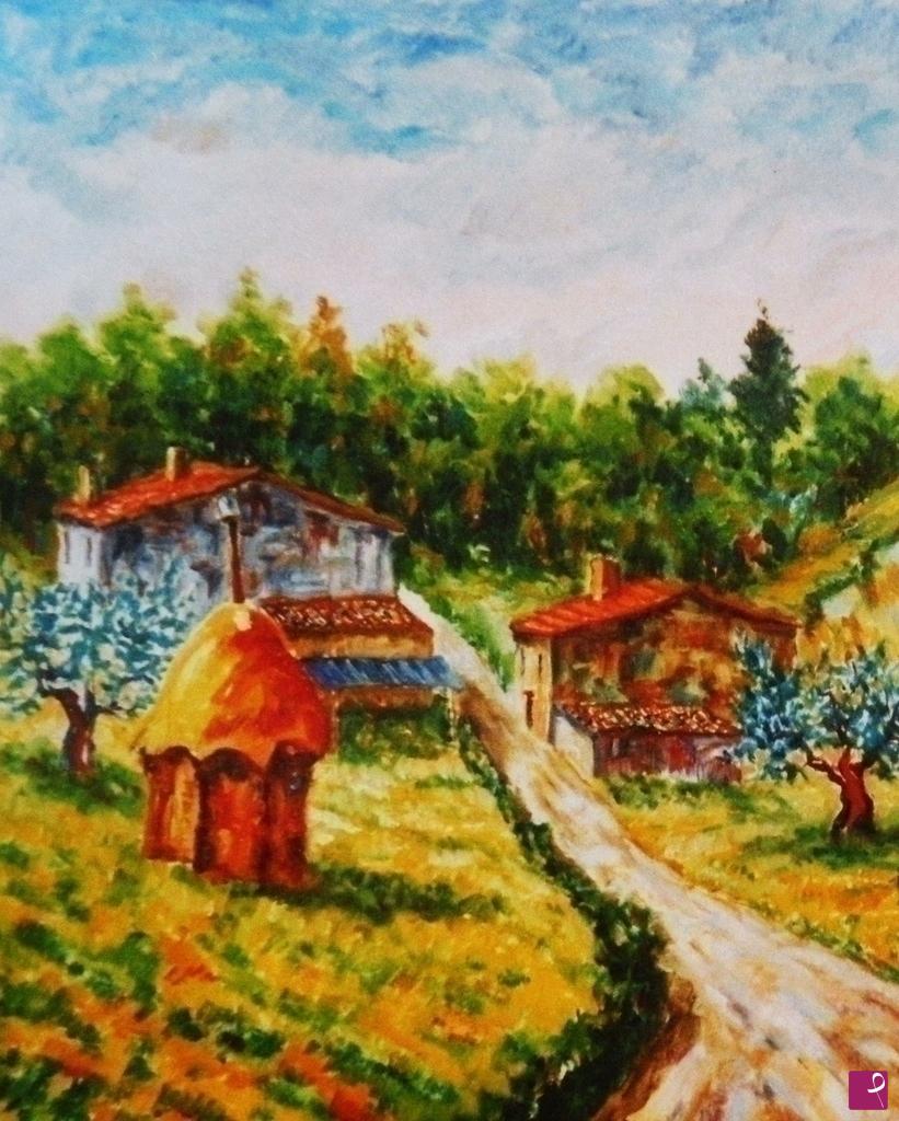quadri in vendita online - STRADA VERSO IL BOSCO 